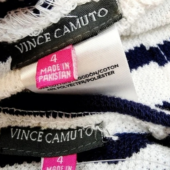 Vince Camuto Stripe 2 Pieces Sleeveless Shorts Set - Picture 5 of 7